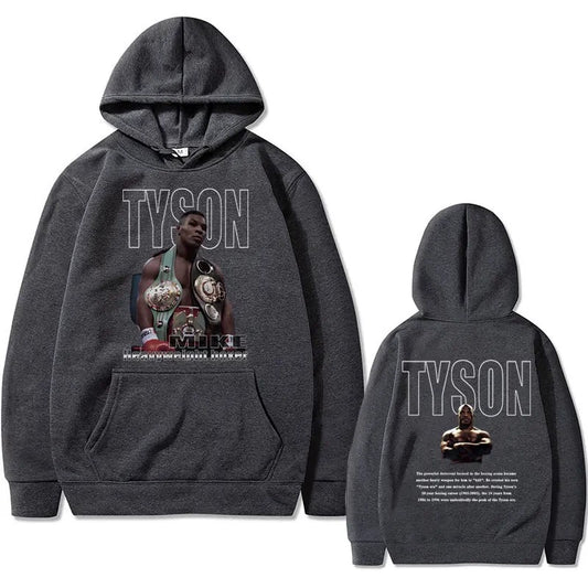 Mike Tyson Hoodie რუხი