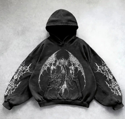 Gothic Hoodie შავი