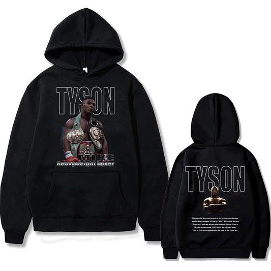 Mike Tyson Hoodie შავი