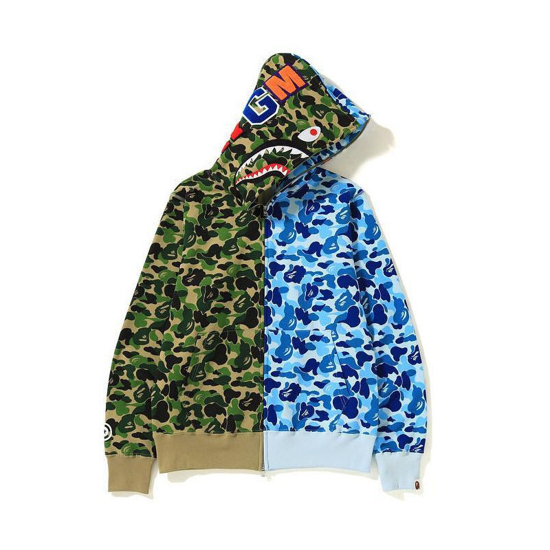 Bape Hoodie მწვანე ლურჯში