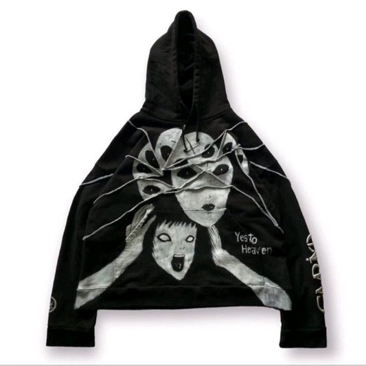 Dark Retro Hoodie შავი